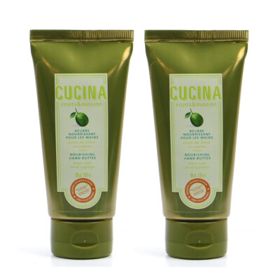 Cucina Lime Zest and Cypress Nourishing Hand Butter 2 Oz - 2 Pack