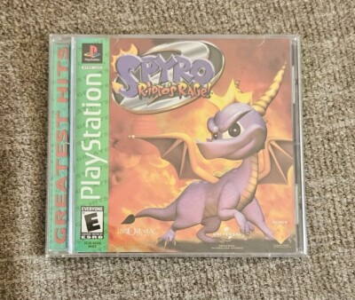 Spyro 2: Ripto's Rage (Sony PlayStation 1, 1999) Green Label
