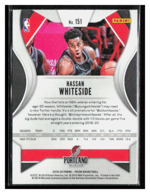 2019 Panini Prizm #151 Hassan Whiteside | eBay 2019 Panini Prizm #151 Hassan Whiteside | eBay