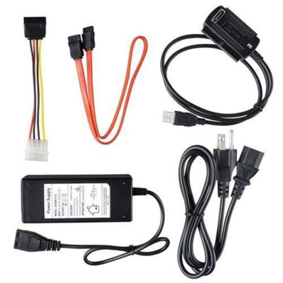 SATA/PATA/IDE to USB 2.0 Adapter Converter Cable for 2.5''/3.5'' Inch Hard Drive
