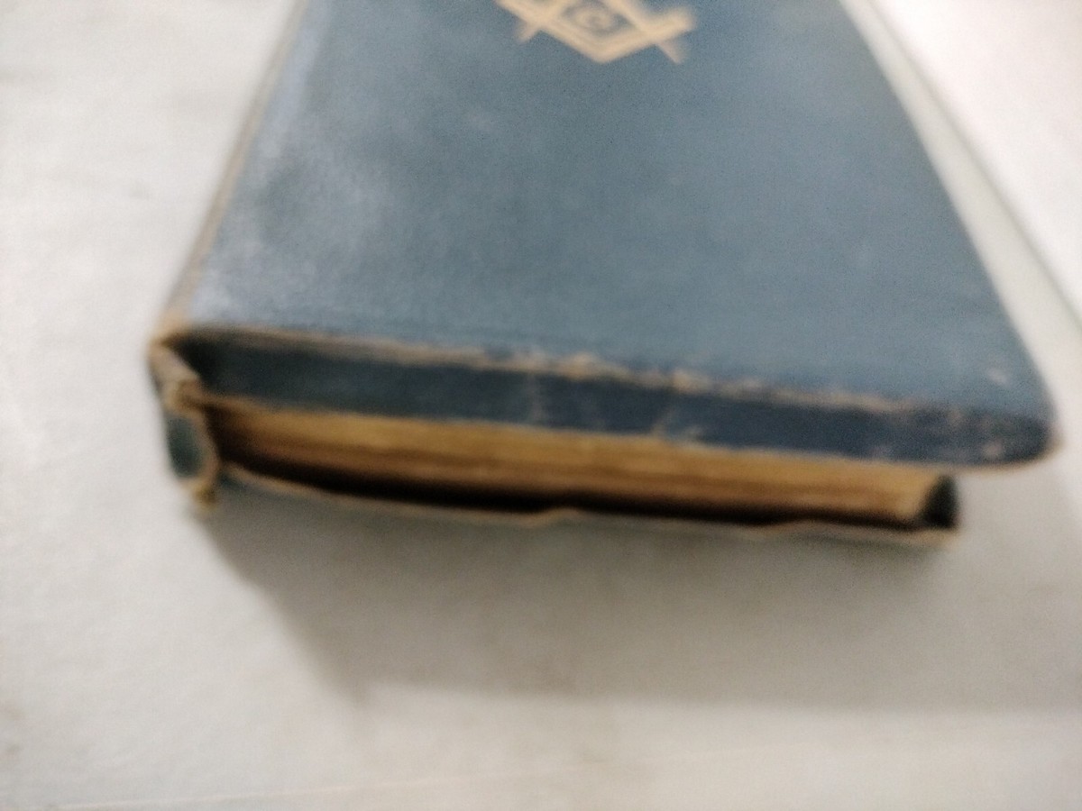 Vintage 1940 Masonic Edition Holy Bible Temple Illustrated Masonry