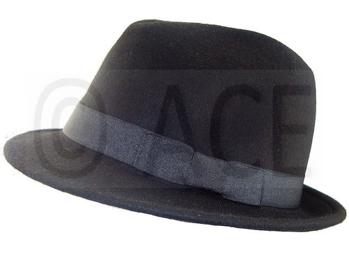 Wool Dance Costume Gangster Fedora Hats 