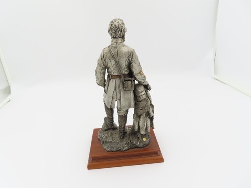 Chilmark Pewter Stonewall Jackson Pewter Figurine On Wood Base Civil War Replica - Picture 7 of 10