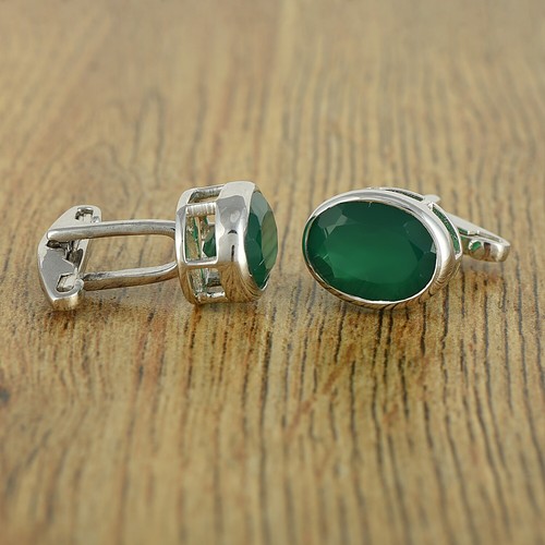 Boutons de Manchette Vert n°2 en Polyester | Martin - Unipap's