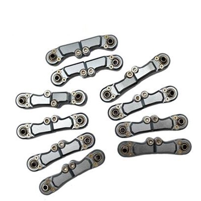 Aluminum Corrugated Foot Trolley Foot Full Car Pull Rod Für 1/6 SCX6 RC Car Auto