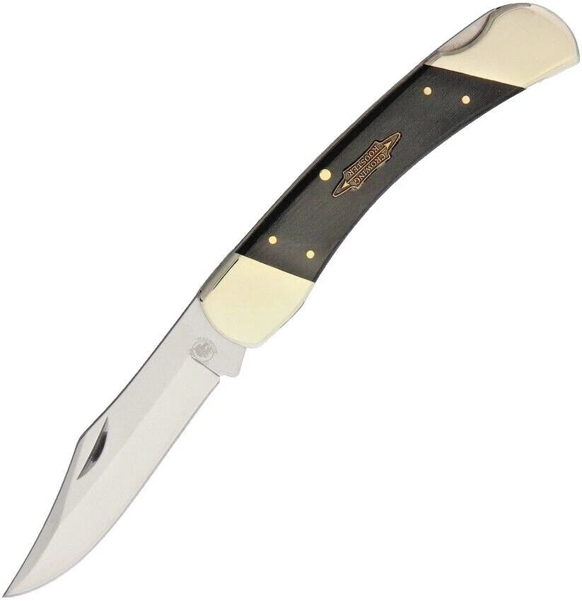 Frost Stainless Steel Blade Wood Handle Collectible Folding Knives