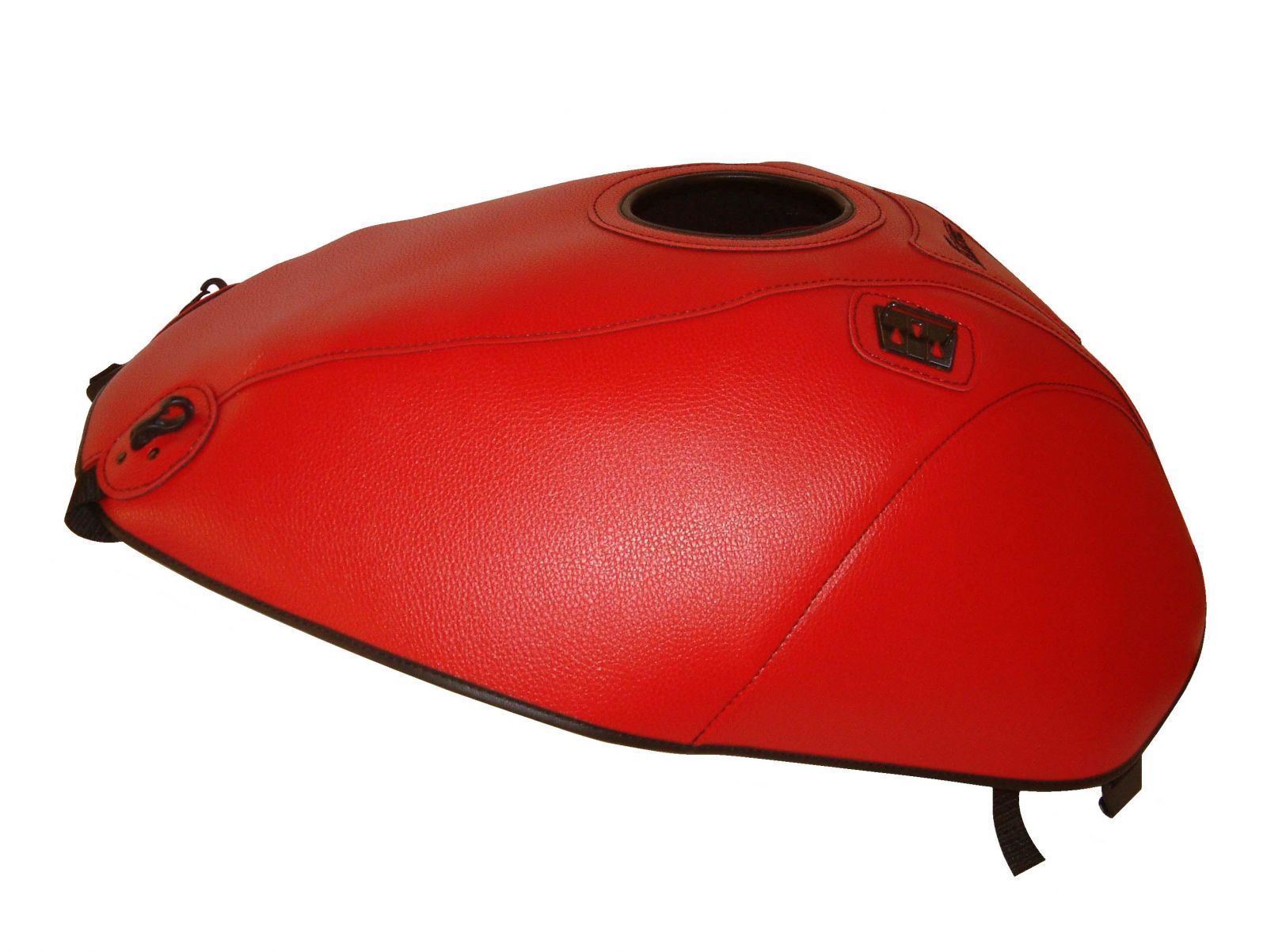 Tapis de réservoir Suzuki GSXF 600 1998-2007 Top Sellerie bicolore rouge et noir