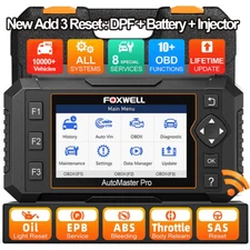 FOXWELL OBD2 Scanner All Systems Fault Code Diagnostic Tool with 8 Service Reset