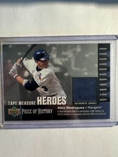 K254,924- 2002 UD Piece of History Tape Measure Heroes Jersey #AR Alex Rodriguez