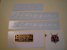 Mint J.C. Higgins Colorflow Mens White Bicycle Decal Set