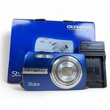 Olympus Stylus 840 8.0MP Digital Camera Bundle Blue w/ Charger Battery EUC