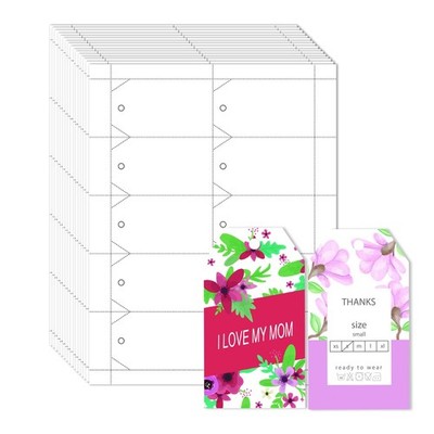 250 PCS Printable Blank Tags String 2x3.5 Inch 230GSM Matt White Cardstock