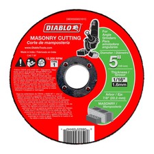 DIABLO DBD050063101C 5" x 1/16" x 7/8" Masonry Cut-Off Disc
