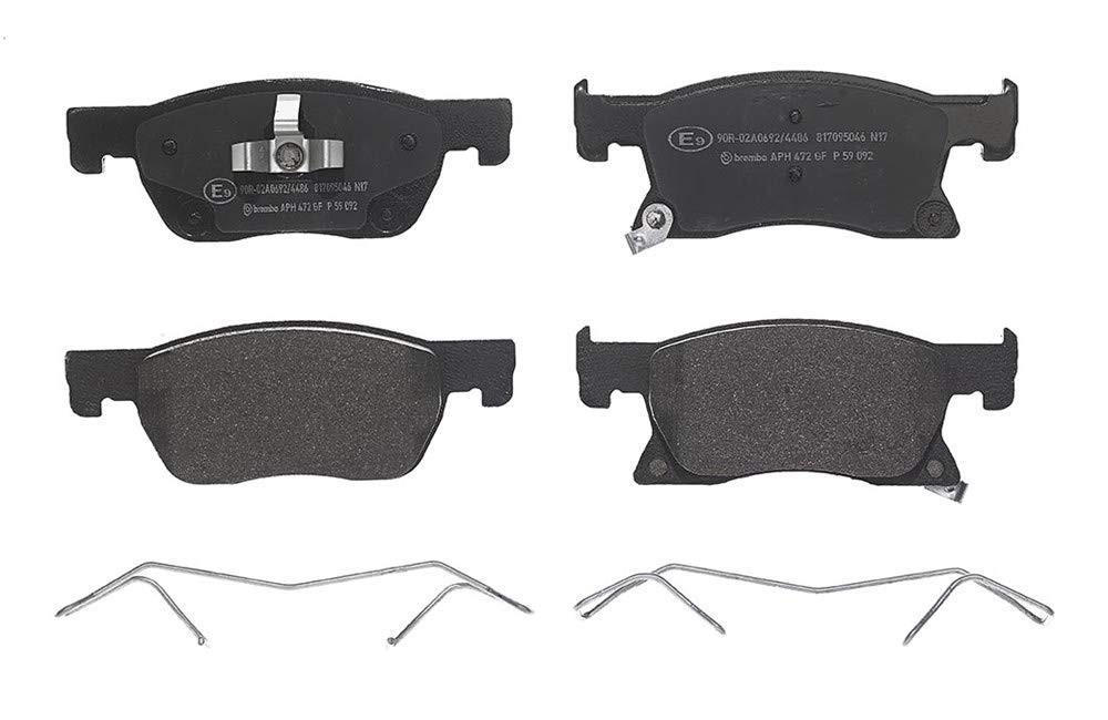 Plaquettes de frein Brembo P59092 à haute performance pour disques ventilés