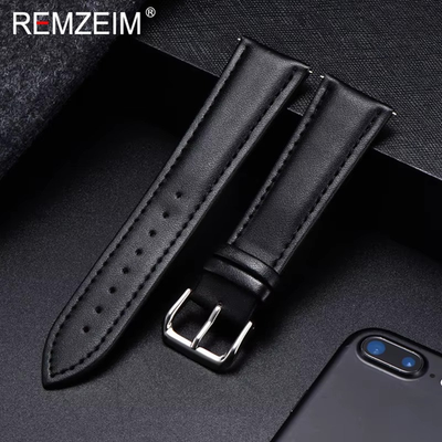 #ad #ad 16mm 18mm 20mm 22mm 24mm Genuine Leather Watch Band Strap Bracelet $6.49