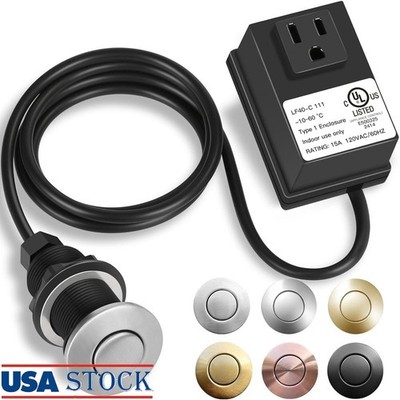 Garbage Disposal Air Switch Kit UL Certified Easy Install Any Brand Countertops