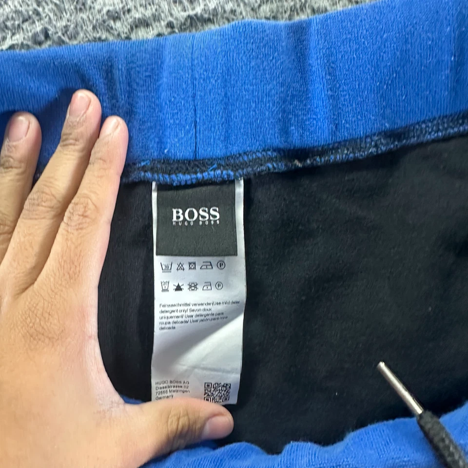 Pantalón Hugo Boss Para Hombre 32x26 Negro Algodón Sudadera Jogger Pierna Cónica Rendimiento Foto 3 de 4