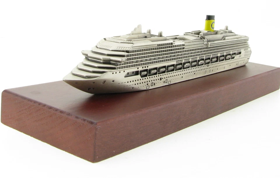 Costa Pacifica Kreuzfahrtschiff Cruise Ship 1:1400 Metall Modell Schiff ideafp - Bild 2 von 4