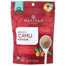 Navitas Organics Organic Camu Powder  3 oz 85 g B Corp, BPA-Free, Gluten-Free,