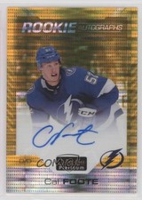 2020-21 O-Pee-Chee Platinum Rookie Seismic Gold 9/25 Cal Foote #R-CF Auto 0p96