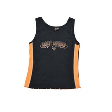 Harley Davidson Black Tank Top L, Cotton Blend, Dallas Texas Made in USA