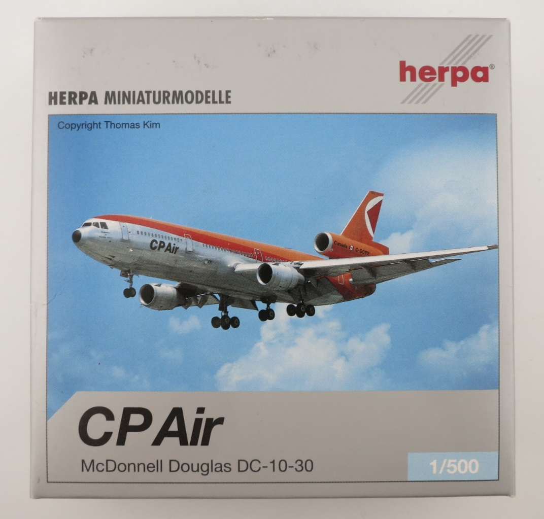 レア　1/500　Herpa IBERIA　DC-10　黒箱/black Herpa CP Air McDonnell Douglas DC-10-30 Model - 1:500 - 500197 | eBay