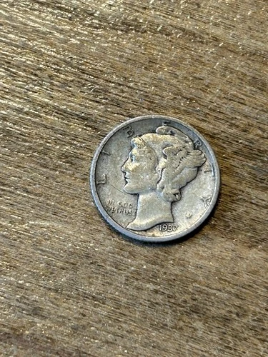 1937D Mercury Dime XF