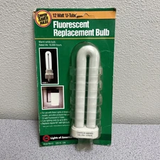 Florescent U-Tube 12-Watt Bulb Lights of America RBU12 Warm-White NEW