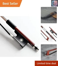 Elegant 4/4 Brazilwood Violin Bow with Mongolia Horsehair & Free Bow Cover