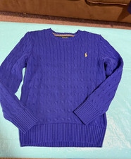 Big boys blue size M 10-12 Polo Ralph Lauren sweater