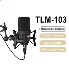 Condenser Microphone Professional Studio Mic for Recording Podcasting Voice Over