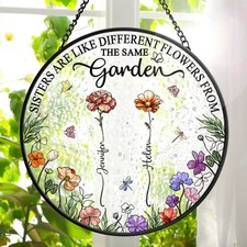 Custom Photo Memorial Stained Glass Suncatcher Gift