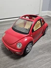 Mattel Barbie VW Volkswagen Beetle Red Car 2000 Vintage Used W/out Side Mirrors