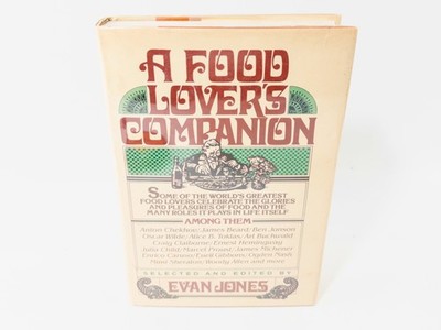 A Food Lover's Companion - Evan Jones 1979 HCDJ, 1st Ed, 1st Edition, Very Good