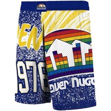 Mitchell Ness Men s Denver Nuggets Throwback Jumbotron Jersey Shorts Large L