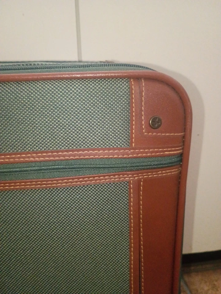 Bagagem de viagem Skyway Chadwick vintage verde e marrom - Imagem 4 de 4