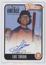 2020 Onyx Vintage Extended Blue Ink Auto /275 Luis Toribio #EALT Auto s1i