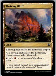 Thriving Bluff 429 Common Commander Masters Magic: The Gathering
