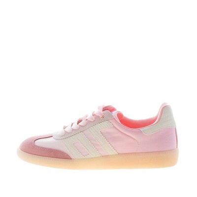 BACK 70 damen schuhe Ghost Degradè sneaker pink gewebe und suede weiß