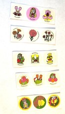 CTP vintage retro 1980s Scratch N' Sniff stickers strips of 3, 5 varieities