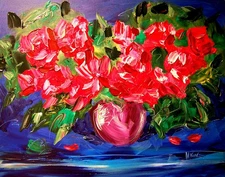 ROSES  ART  CANVAS PRINT stretched fine art Y88TT5