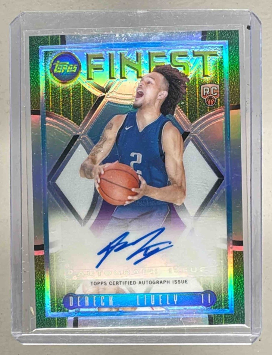 Dereck Lively II 2023 Topps Finest #FLA-DL Refractor Flashback Auto Rookie RC