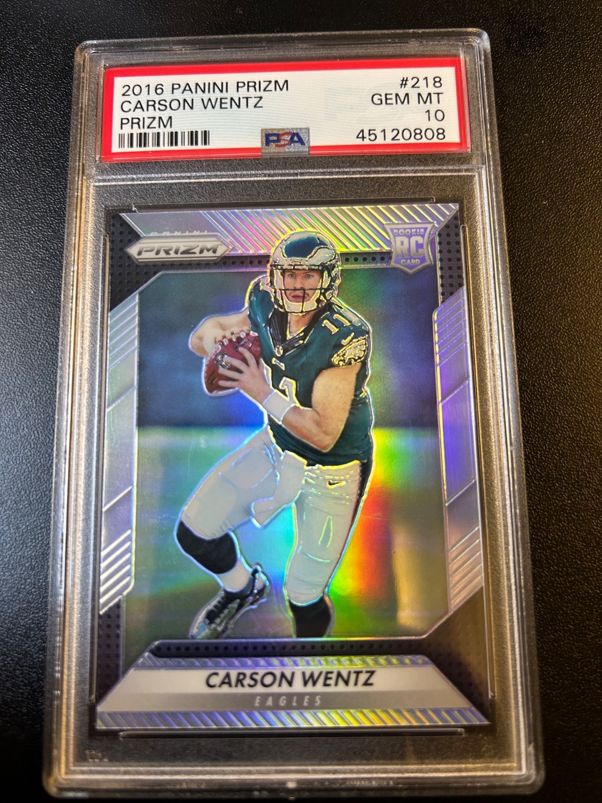 Carson Wentz Panini Prizm #218 Prizm