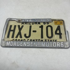 Phoenix Az Morgensen Dealer Vw Plate Frame And 1966 License Plate Phoenix Az Morgensen Dealer Vw Plate Frame And 1966 License Plate