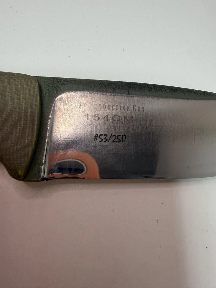 Cuchillos Bark River 154CM Limited Run #53/250 verde Micarta con funda Kydex - Como nuevos Foto 3 de 4