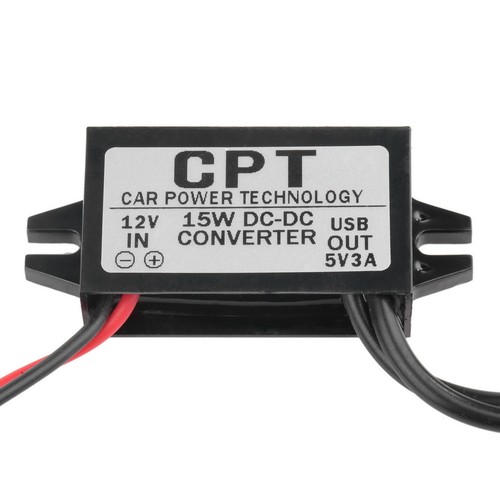 DC DC Converter Module 12V To 5V 3A 15W Duble USB Output Power Adapter EC - Picture 2 of 5