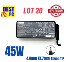 Lot of 20 OEM Lenovo 45W AC Adapter Charger 4.0x1.7mm Tip ADLX45NCC3A