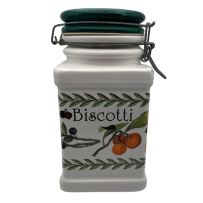 Spigarelli Collezione Frutti DI Bosco Canisters Jar w/Lid Biscotti Italy