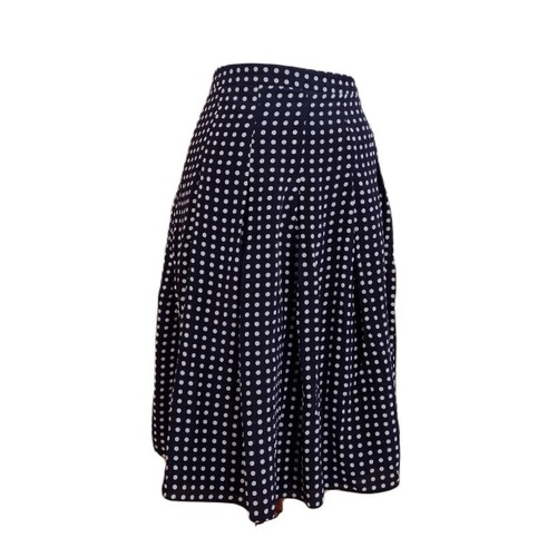 Falda Plisada Deportiva Geoffrey Beene Negra 100% Seda Lunares W 32 Talla 10 - Imagen 2 de 6