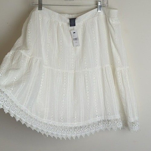 NWT Lane Bryant Eyelet Flounce Short Skirt Women's 18/20 - Picture 11 of 12